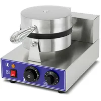 Vertes Waffeleisen Belgische Waffel Maker Elektrisch 1000W Edelstahl (Timer