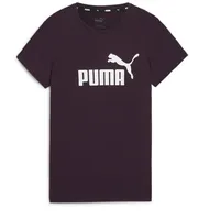 Puma Unisex Ess Logo Tee (S) T-Shirts, Midnight Plum,