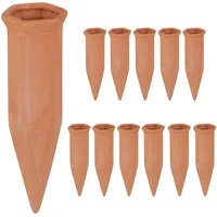 Relaxdays Tonkegel Bewässerung 12er Set 1,5 l