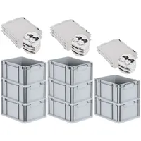 Proregal SuperSparSet 8x Eurobox NextGen Economy mit Scharnierdeckel &