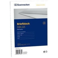 SOENNECKEN Briefblock 2311 DIN A5 70g liniert 50Blatt weiß