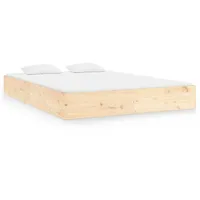 VidaXL Massivholzbett ohne Matratze 200x200 cm