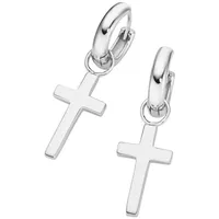 GIORGIO MARTELLO MILANO Creolen mit Behang Kreuz, Silber 925