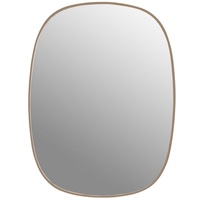 Muuto Framed Spiegel, small, rosa / glasklar