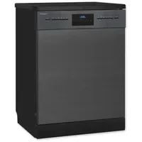 Exquisit GSP9614-030B Geschirrspüler (freistehend, 598 mm breit, Inox-az)