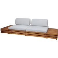 MCW Garten-Garnitur L28 4er-Set Polster Hellgrau