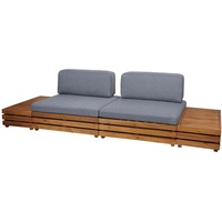 MCW Garten-Garnitur L28 4er-Set Polster Dunkelgrau