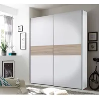 SchlafKONTOR Pol Power Puls 170x195cm weiß/eiche-sägerau
