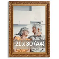 Victor Rubens antiker Bilderrahmen braun/gold 20x30 cm 2er Set