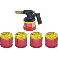Rothenberger Industrial RoFlame Premium Piezo inkl. 4x C200 Gaskartuschen