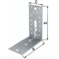 GAH Alberts Gah Schwerlastwinkelverbinder ETA-8/165 150x150x65mm Anz.Löcher1/3/28 S.2,5mm