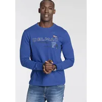 Delmao DELMAO, Langarmshirt in (royalblau), | Gr. L
