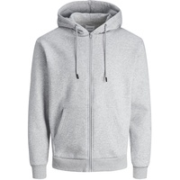 JACK & JONES Bradley Reißverschlusspullover Light Grey Melange XL