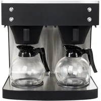 GastroHero Filterkaffeemaschine ECO 2x 2 Liter schwarz inkl. 2
