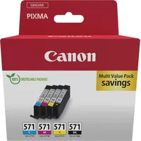 Canon CLI-571 Druckerpatronen Multipack Schwarz Cyan Magenta Gelb 0386C009
