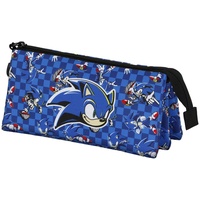 Karactermania Unisex Kinder 06295 Dreifach Federmäppchen Action, Blau, Einheitsgröße