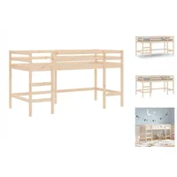 VidaXL Kinderhochbett mit Leiter 80x200 cm Massivholz Kiefer