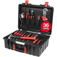 Wiha Werkzeugkoffer Basic L mechanic 36-tlg. schwarz/rot