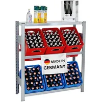 Proregal Getränkekistenregal Chiemsee Made in Germany HxBxT 115x106x34cm |