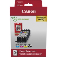 Canon CLI-581 BKCMY inkl. Fotopapier