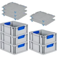 Proregal Eurobox NextGen Color mit Auflagedeckel & Schiebeschnappverschlüsse HxBxT