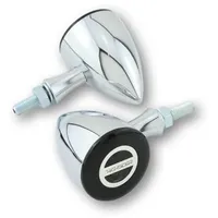 Highsider Rocket Bullet, LED Blinker/Positionslicht - Verchromt