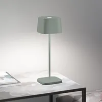 Zafferano Ofelia Pro Salvia wiederaufladbare und dimmbare LED-Tischleuchte