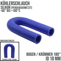 DeinSchlauch24 10 x 18 mm Kühlerschlauch LLK Silikon Bogen