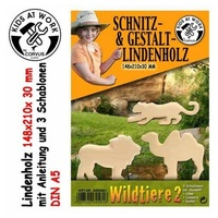 Corvus A600581 - Schnitzholz "Wildtiere 2", 15 x 21