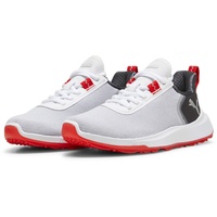 Puma Puma, Fusion Crush Sport JR Golf Shoe, White-Dark
