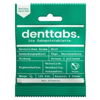 Denttabs Zahnputz-Tabletten mit Fluorid (125St)