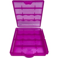EWANTO Batteriebox rosa für 4 Stk. Mignon AA oder