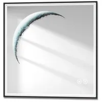 EMKE Emke, Spiegelschrank, Badspiegel mit Beleuchtung 80*60cm,Beschlagfrei, Kaltweiss6500K, Dimmbar,