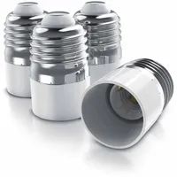 Bearware 4x Lampensockel Adapter E27 Fassung auf E14 Sockel