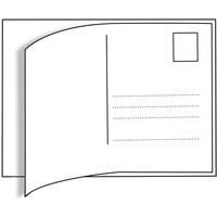  Postkartenetiketten weiß 95x145mm 10 Stück