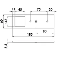 Naber Forato LED Set-2 alufarbig, Unterboden-/Nischenleuchte, 4000 K neutralweiß