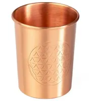 Bodhi Kupferbecher, 2er Set, 250 ml Blume des Lebens