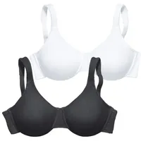 PETITE FLEUR Minimizer-BH Damen schwarz+weiß Gr.80D