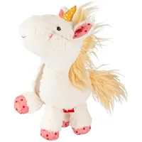 Sigikid 43272 Einhorn Patchwork Sweety Plüsch, Kuscheltier, Stofftier, kuschelweich,