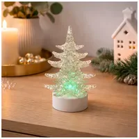 Hti-Living Funkelnder Weihnachtsbaum klein weiß