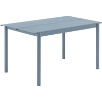 Muuto Linear Steel Gartentisch, 140 x 75 cm, pale