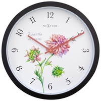Nextime Wall Clock (Garden/Inside) 30,5 cm -Black-Plastic Knautia