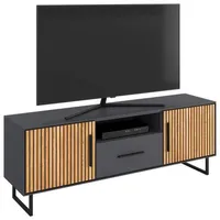 Elfo TV-Lowboard Stella Holz Anthrazit / Eiche