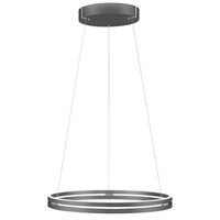Paul Neuhaus Neuhaus PURE LED-Pendelleuchte Pure-E-Loop Alu, Eisen, Stahl