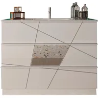 WELLTIME Waschtisch »"Vittoria", mit 3 Schubkästen, Breite 80 cm«,