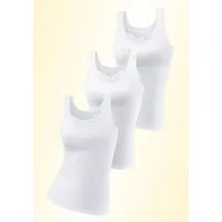 PETITE FLEUR Unterhemd Damen weiß Gr.44