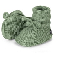 Sterntaler Baby-Mädchen Schleife Strick-Schuh grün - Gr.: 16