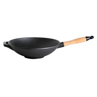 All'Grill Gusseisen-Wok 30 cm, geeignet für alle Herdarten inkl.
