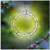 MARELIDA LED Lichtkranz Türkranz Weihnachtskranz 40cm Leuchtkranz Timer Innen/Außen