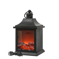 MARELIDA LED Kamin mit Feuereffekt Flammenoptik H: 31cm Batterie/USB